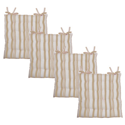 Broadway Stripe Indoor Dining Chair Cushion by Longshore Tides