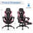 Gymax Adjustable Armrest and Adjustable Headrest PC & Racing Game Chair-62268509
