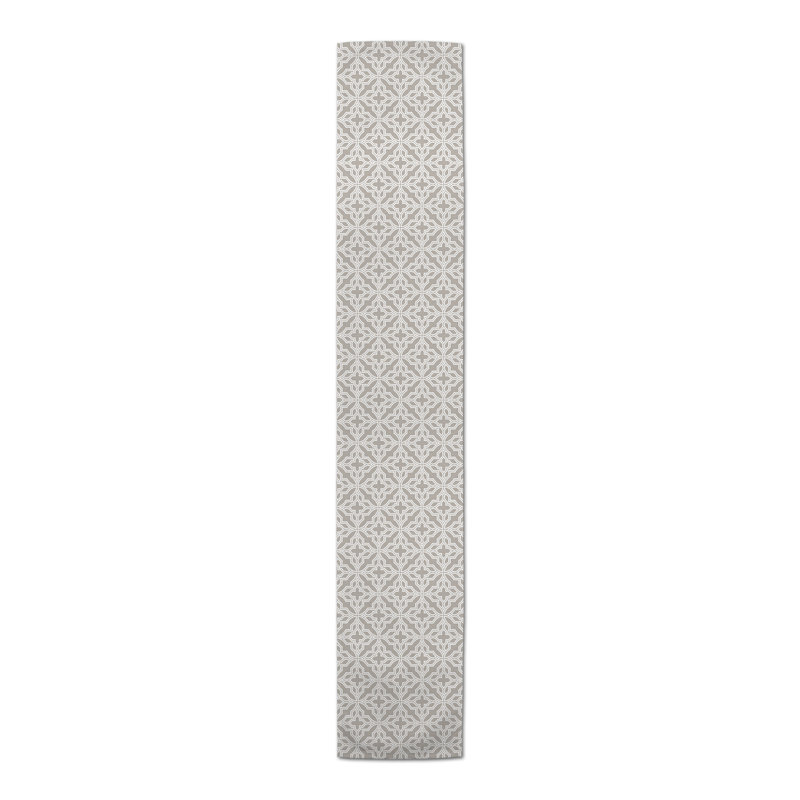 Chemin de table Camisa, Gris clair, P 16 po x L 72 po