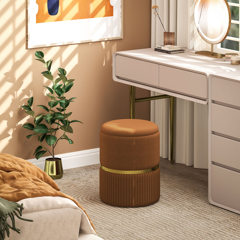 Aireonna Accent Stool, Brown