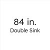 Gazsi 84" Free Standing Double Bathroom Vanity with Engineered Stone Top