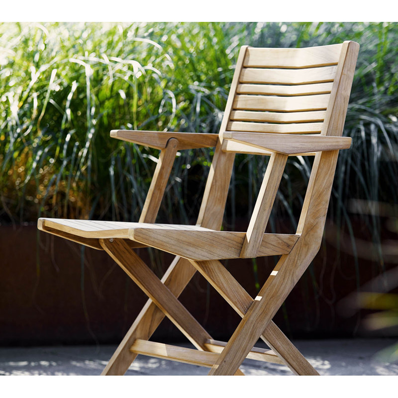 Flip Teak Folding Armchair