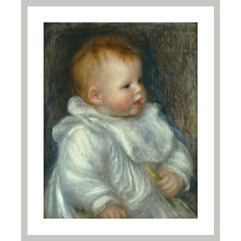 «A Portrait of Coco sur fond bleu» par Pierre-Auguste Renoir, impression giclée encadrée, 40,6 po H x 33,5 po L