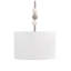 Pendant Lamp LOKY Metal White/ Beige