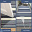 Tapis rayé bleu marine / blanc Sallee-1839191150