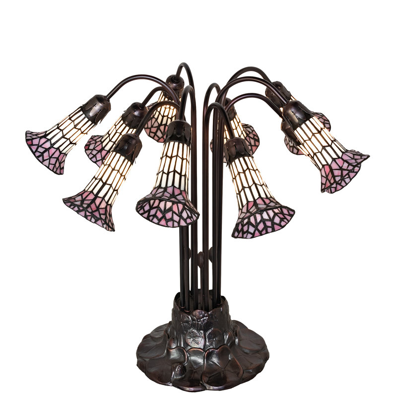 Pond Lily Table Lamp, Pink/White