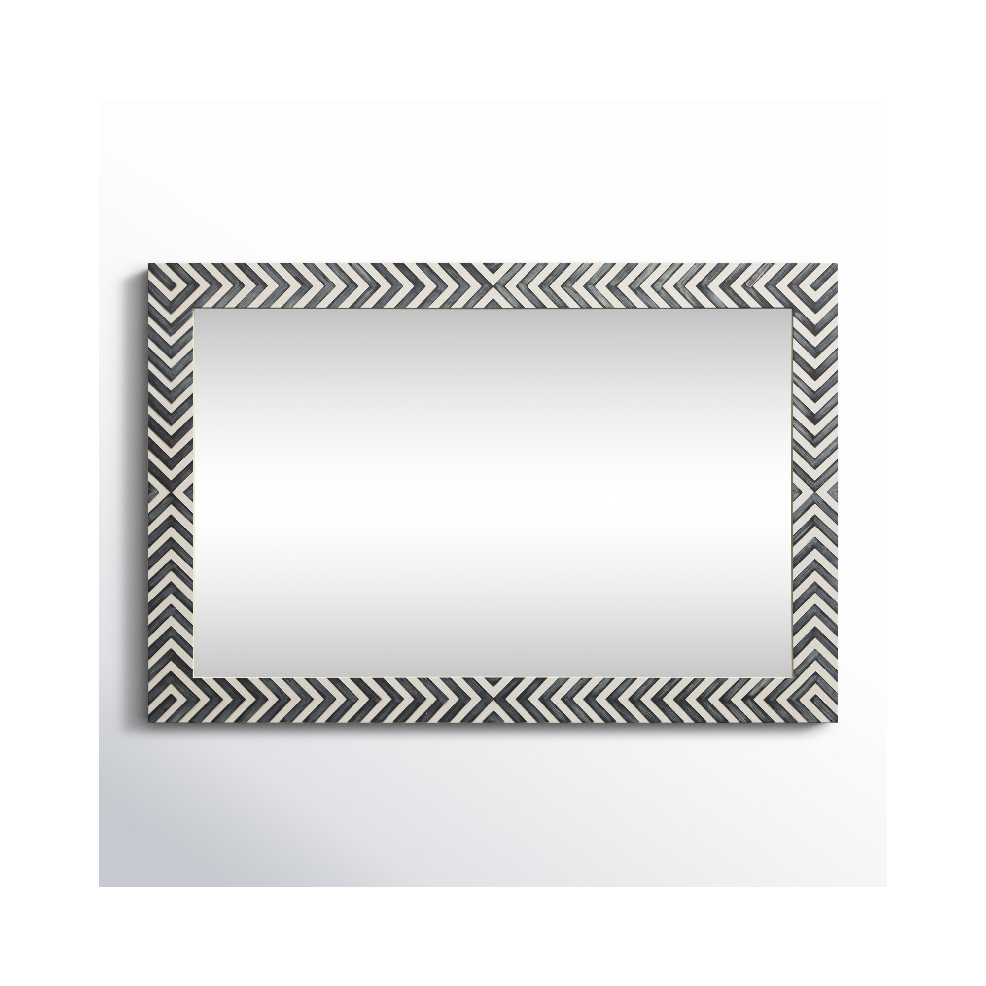 Iver Wood Flat Mirror, 42"H x 28"W x 2"D