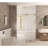 Frameless Shower Door 56-60 "W X 60" H, 1/4 "(6 Mm) Clear Tempered Glass, Explosion Proof Film, Stainless Steel Handle-123117953