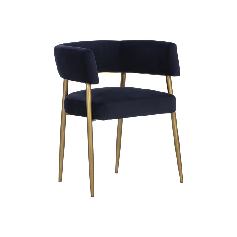 Maestro Upholstered Arm Chair, Navy