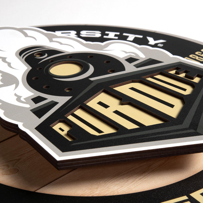 NCAA Purdue Boilermakers 3DX Circle Wall Art