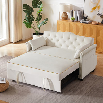 Velvet Sleeper Sofa Bed