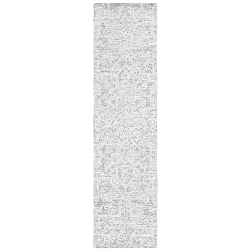 Ebony Hand Tufted Performance Abstract Rug, Runner 2'3" x 9'