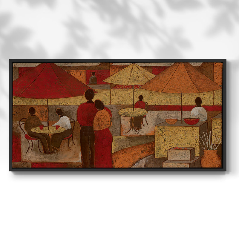 Lasting Memory II- Framed Gallery Wrapped Canvas -Ready to Hang, 17" H x 33" W, Black