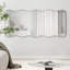 Shyfoy 80x180cm Full Length Mirror Metal Black Framed Flat Wavy Floor Mirror Free Standing