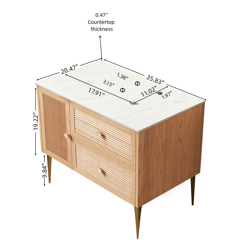 Armoire de salle de bain Munin, 36"