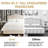 Fabric Upholstered Bed Frame with Adjustable Headboar,Wood Slat Support, Button Tufted Platform Bed-970880357-970880353