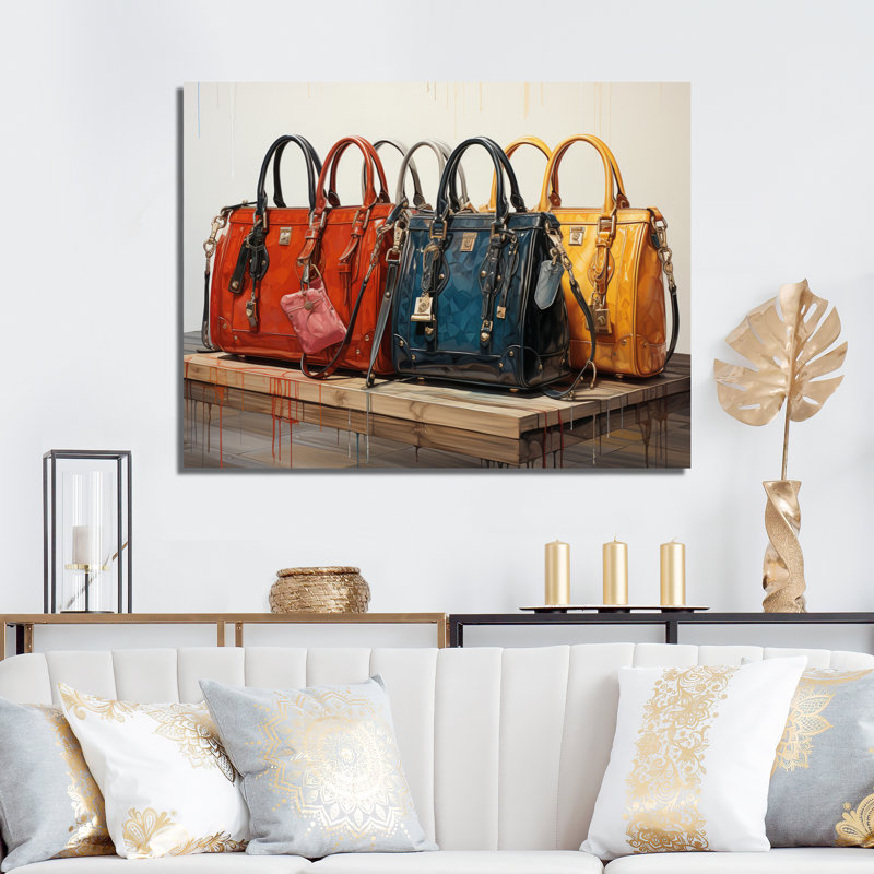 «Minimalims Designer Bag Envy III», reproduction sur toile, Toile tendue, H 30 po x l 40 po x P 1,5 po