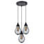 Maratea 3 - Light Black Cluster Pendant
