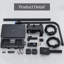 Thermostatic Exposed Shower Mixer Bar Set Bathroom Twin Head Large Square Black