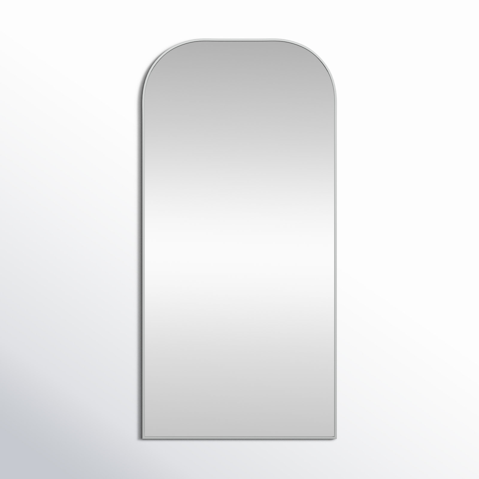 Sabine Metal Wide Arch Wall Mirror, 72" x 35", Silver