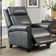 33.5" Wide Classic and Traditional Breathable Top Grain Genuine Leather Pushback Recliner