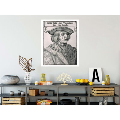 «Emperor Maximilian I of German» (1459-1519) par Albrecht Dürer - Estampe numérique