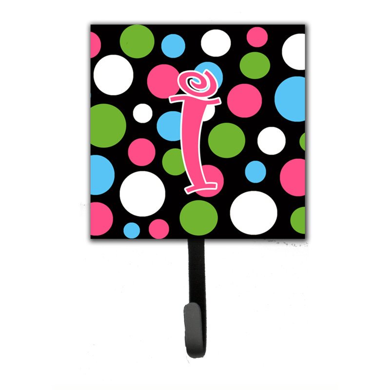 Crochet mural polkadot monogramme, I