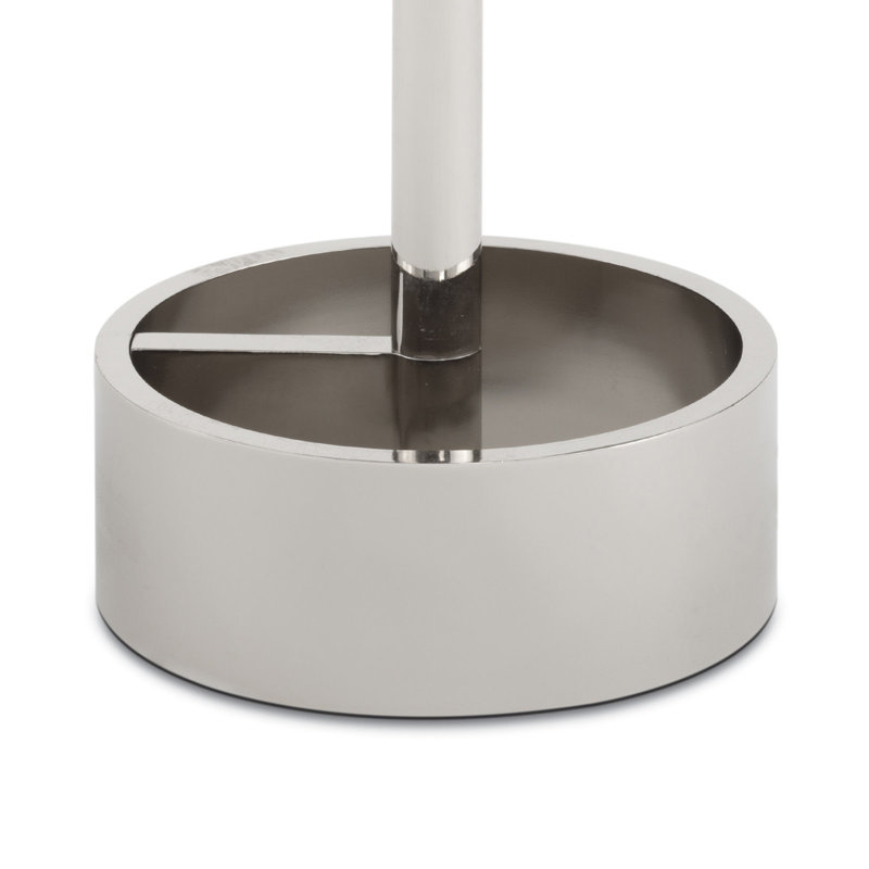Myles Accent Table Large (Oil Rubbed Bronze), Polished Nickel