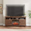 Meuble télé 63 po, centre de divertissement avec foyer électrique et portes d'armoire 63 po-1611071690