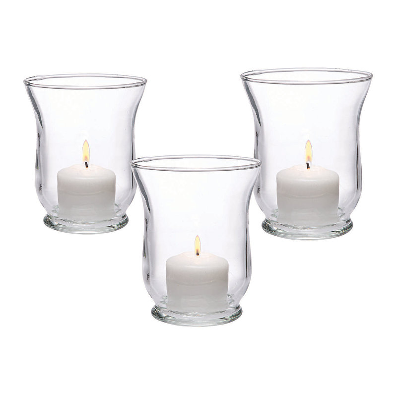 3.75'' H Glass Tabletop Hurricane