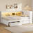 Spacious Wood Storage Drawers Daybed, Solid Frame, Home Friendly