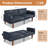 Taeler Futon Sofa Bed, Convertible Fabric Futon Couch Bed, Loveseat Sleeper Sofa, Daybed for Living Room, Apartment, Office-1496734697