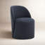 Chaise d'appoint rembourrée avec roulettes pivotantes Lola-115308852