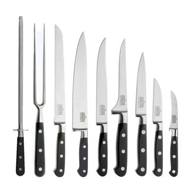 Echtwerk Küchenmesser-Set Classic-Edition aus hochwertigem Stahl, 6-tlg mit  Holzblock aus Pakkaholz, Küchenmesser-Set & Bewertungen