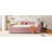 Upholstered Daybed With Storage Armrests, Trundle And Latest Integrated Bluetooth Audio System, Teddy Fleece-1631484663