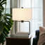 Lampe de table standard grise de 22,75 po Holden