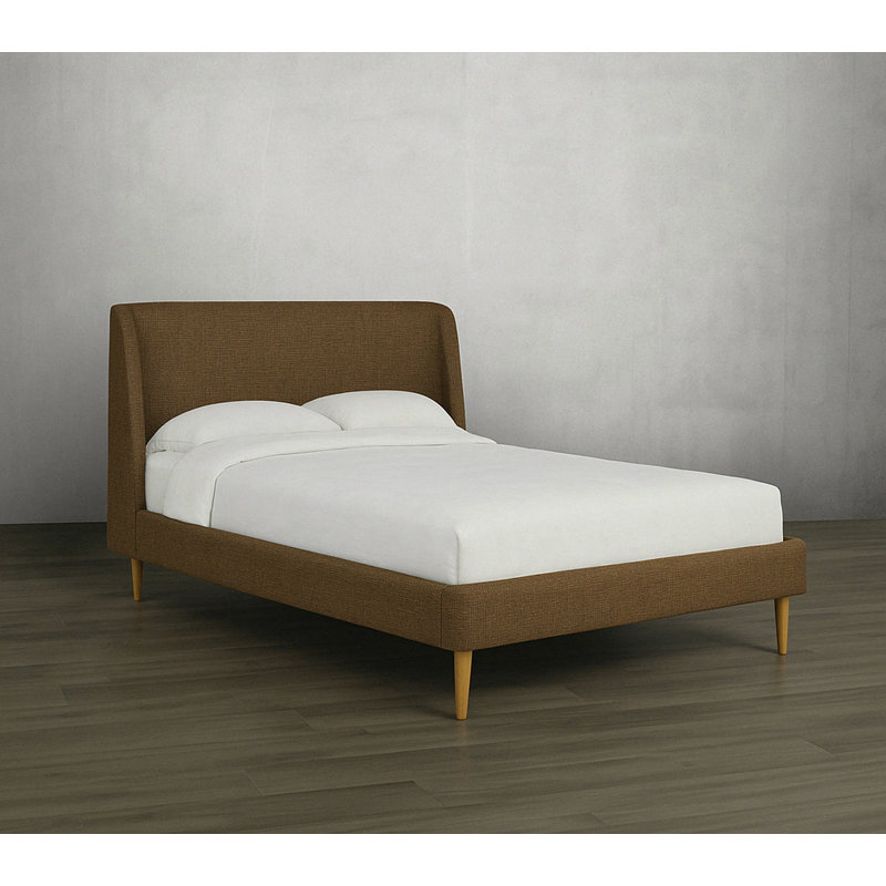 Lit plateforme tapissier double 78 po, Grand