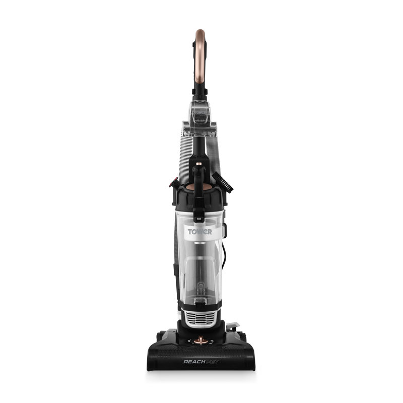 Tower Bagless Upright Vacuum Cleaner with Cyclonic Technology,Pet Attachment, 4L Dust Capacity, 400W, Blush Gold