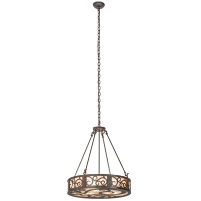 Luminaire suspendu cylindrique unique à 3 lumières Dean