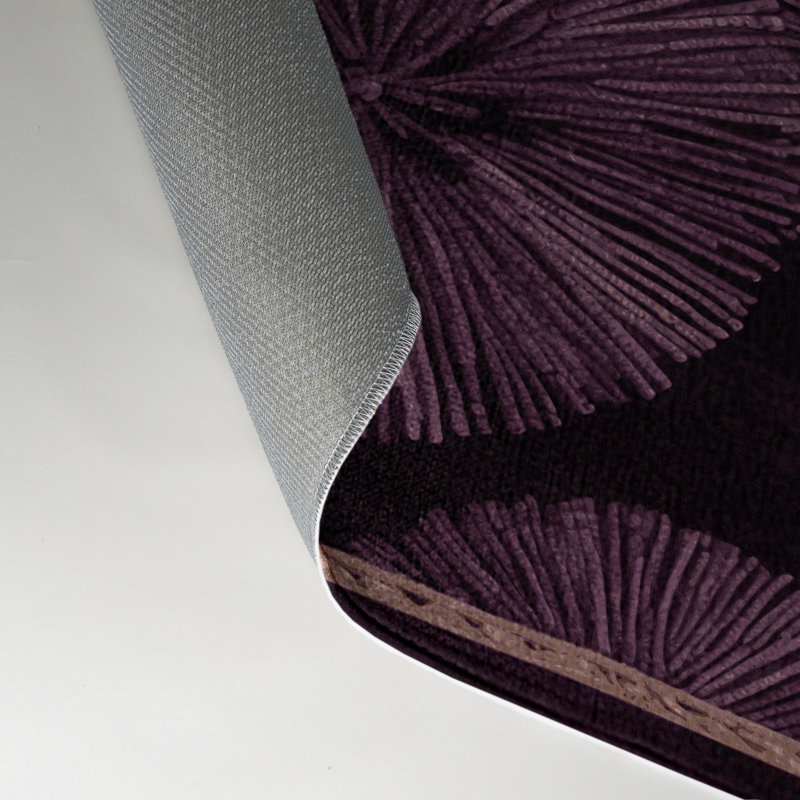Tapis d'intérieur et d'extérieur mauve Nature, Rectangulaire 3 pi x 5 pi