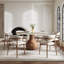 Ensemble de salle à manger 3 pièces avec 3 chaises rembourrées-1941258345-1945591386