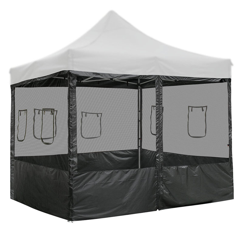 Black Mesh Sidewalls for 10x10 Pop-Up Canopy Tent