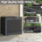31 Gallon Resin Deck Box Waterproof UV Resistant Outdoor Storage Box-610250498
