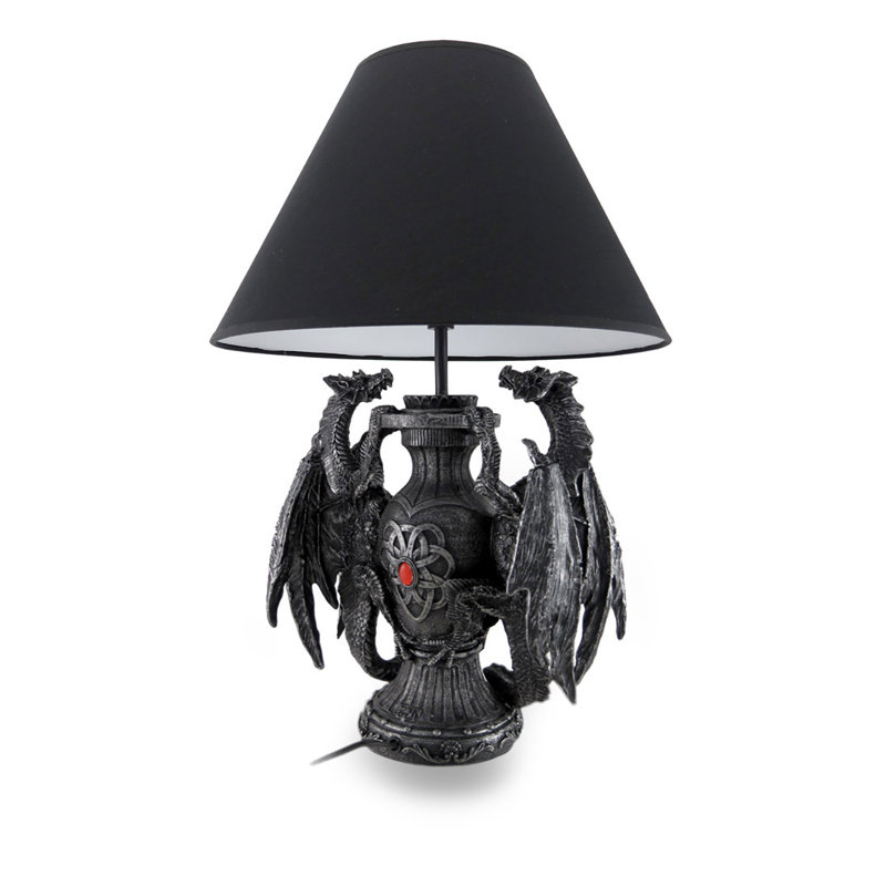 Lampe de table noire 19 po Pamela