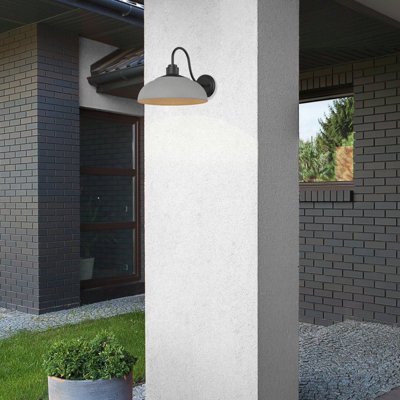 Leshae Aluminum Wall Light, Gray