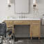 Meuble-lavabo de salle de bain avec lavabo, armoire de rangement avec tiroirs à fermeture en douceur-1288774095