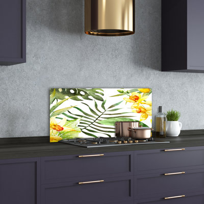 50cm W x 100cm L Glass Peel and Stick Panel