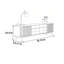 Meuble de rangement minimaliste de style télé moderne-1392142561