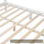 Cadre de lit plateforme en bois, lit plateforme de style rétro avec support en lattes de bois,-1837621292-1837621293
