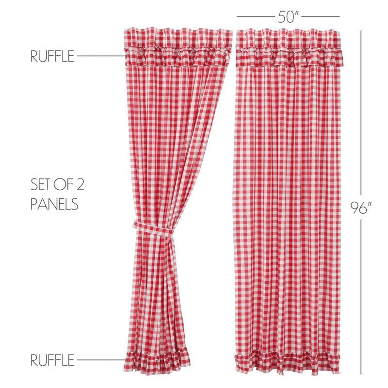 Paire de rideaux obscurcissant 100% coton Batul